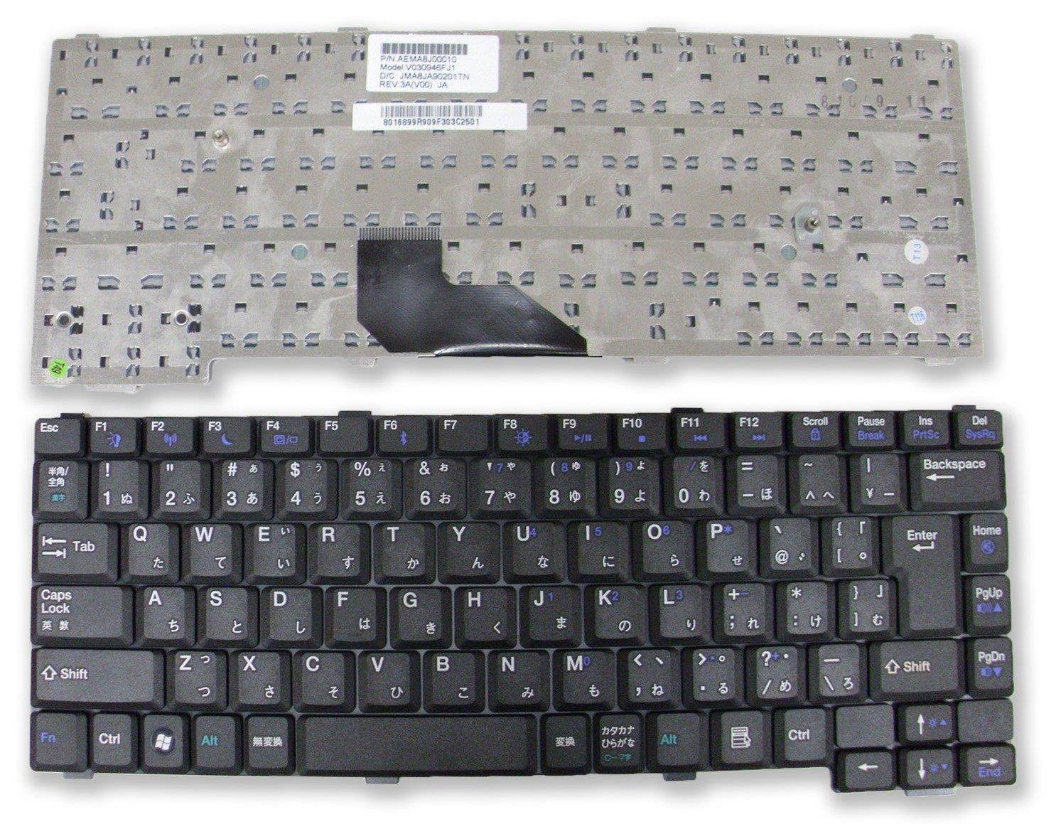 Gateway MT6700 MT6900 Series Japanese English Notebook Keyboard 8016899R