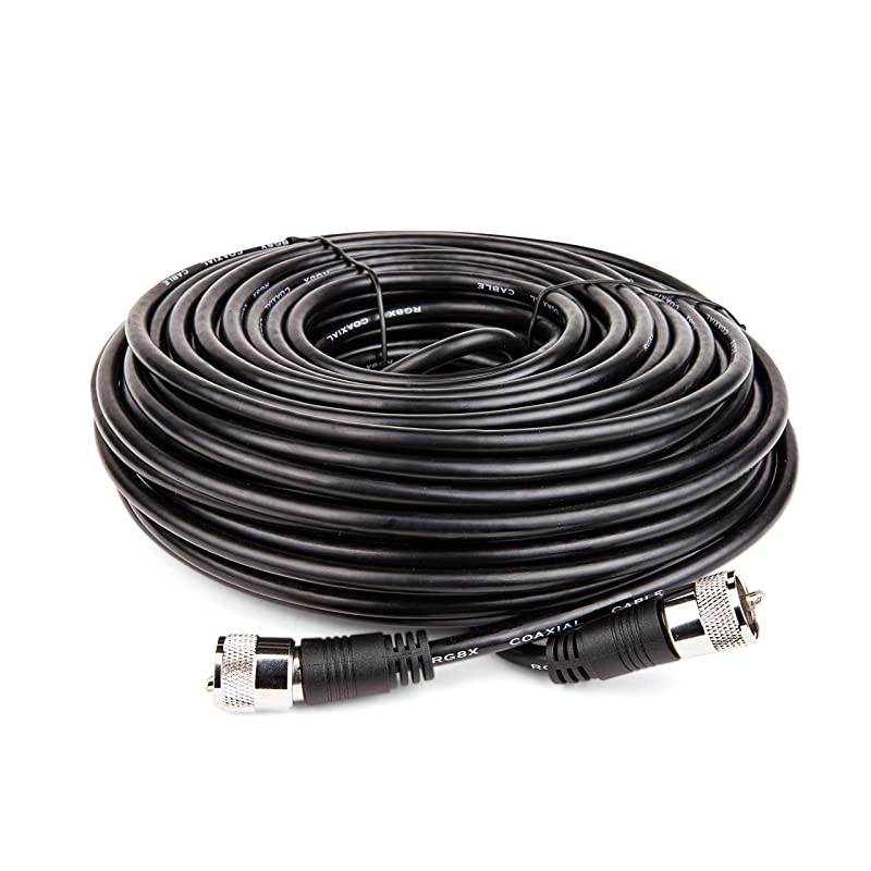 Coax Cable Connector Coaxial Cable Connector Antenna Cable RG8X Coax Connector Coaxial Cable 50 Ft RG8X Coaxial Cable UHF Antenna Cable Male To Male Cable 152 M  205750