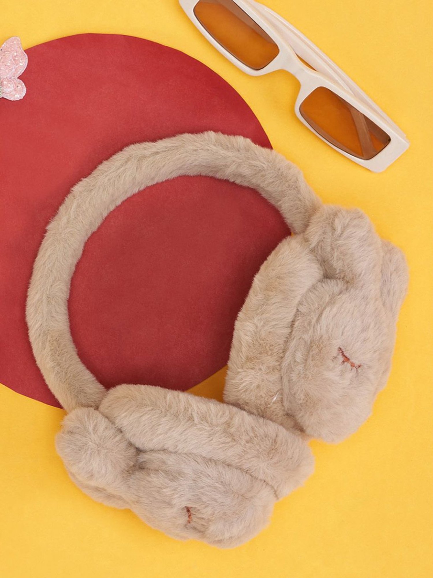 Pantaloons Junior Beige Solid Earmuffs