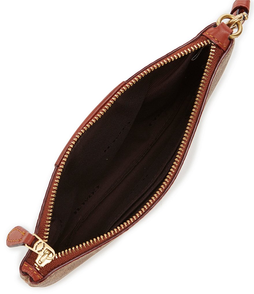 HOBO Link Leather Zip Wristlet