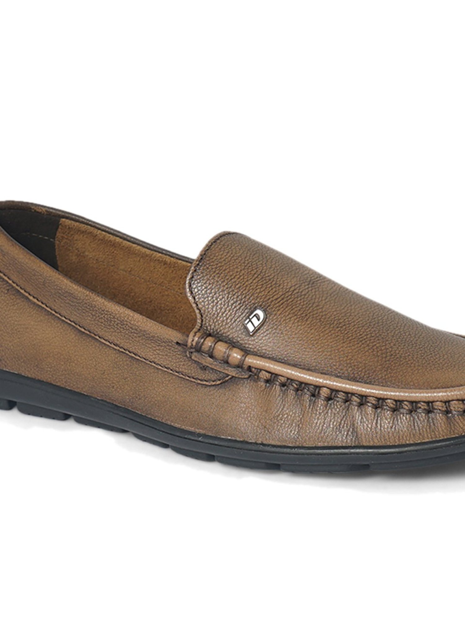 ID Men's Tan Casual Loafers