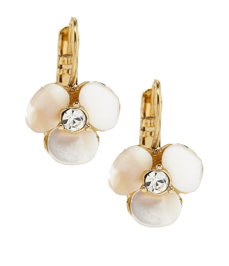 kate spade new york Disco Pansy Drop Mother-of-Pearl Earrings
