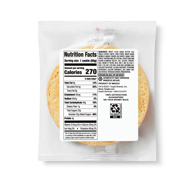 St. Patrick's Day Rainbow Sugar Cookie - 2.12oz - Archer Farms™