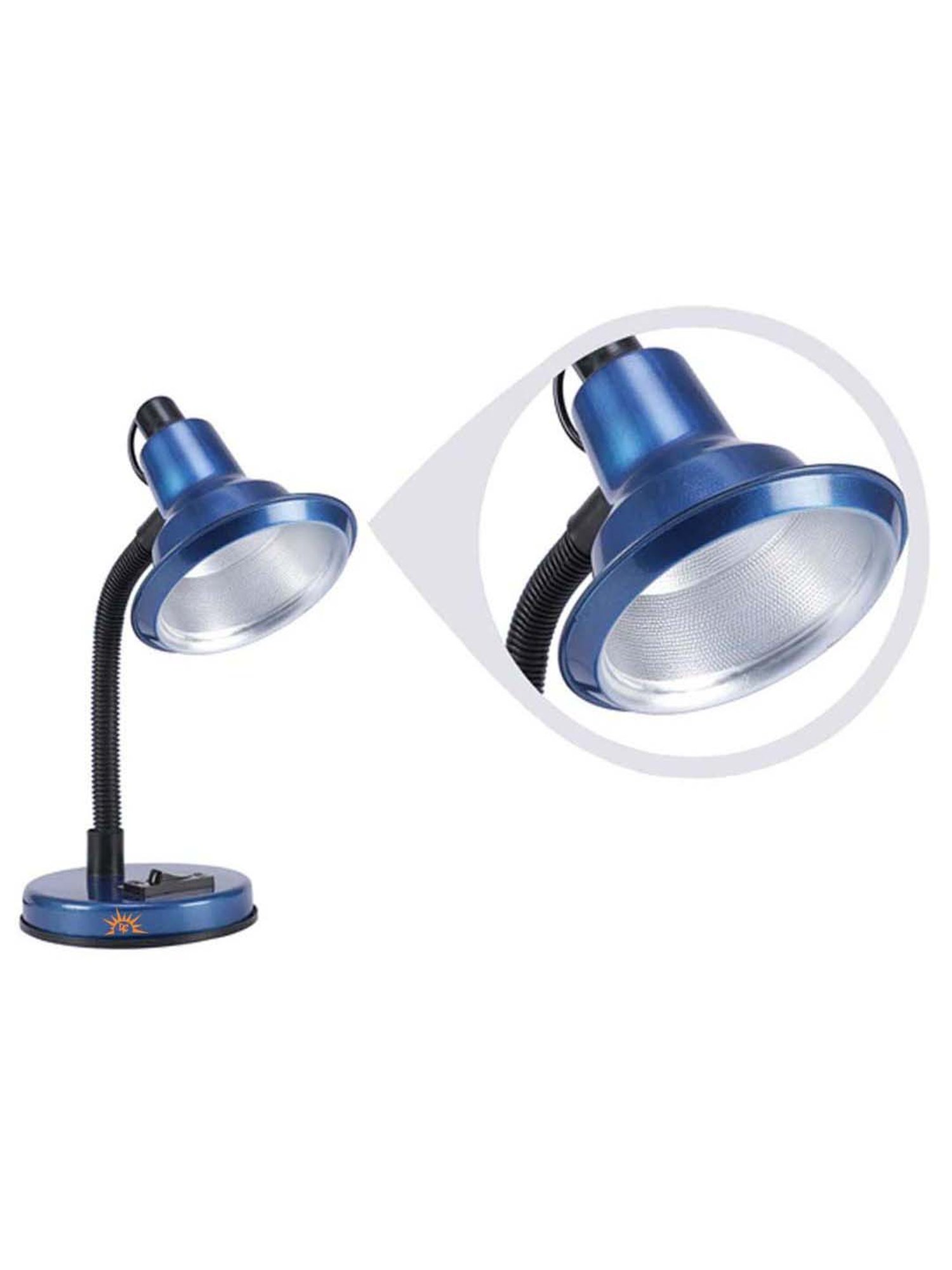 DecorativeRay Blue Iron Study Table Lamp - Set of 1
