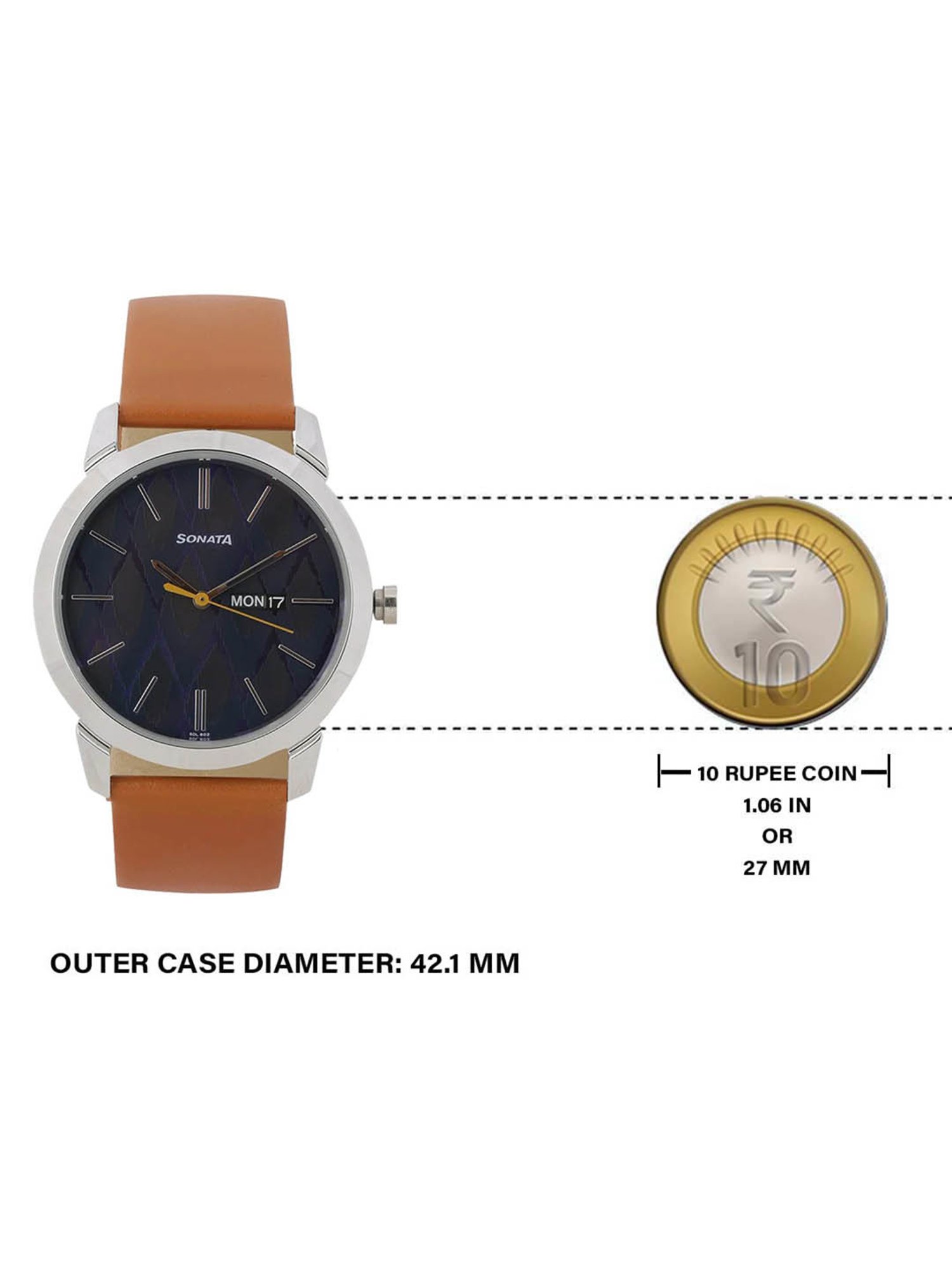 Sonata NR77107SL01 Knot Analog Watch for Men