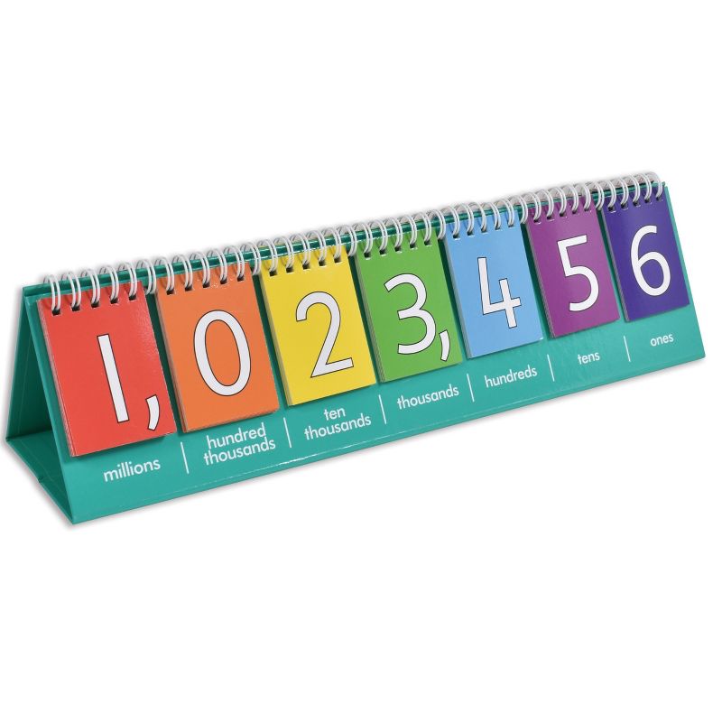Edx Education Student Place Value Flip Chart - Double-Sided with Whole Numbers and Decimals