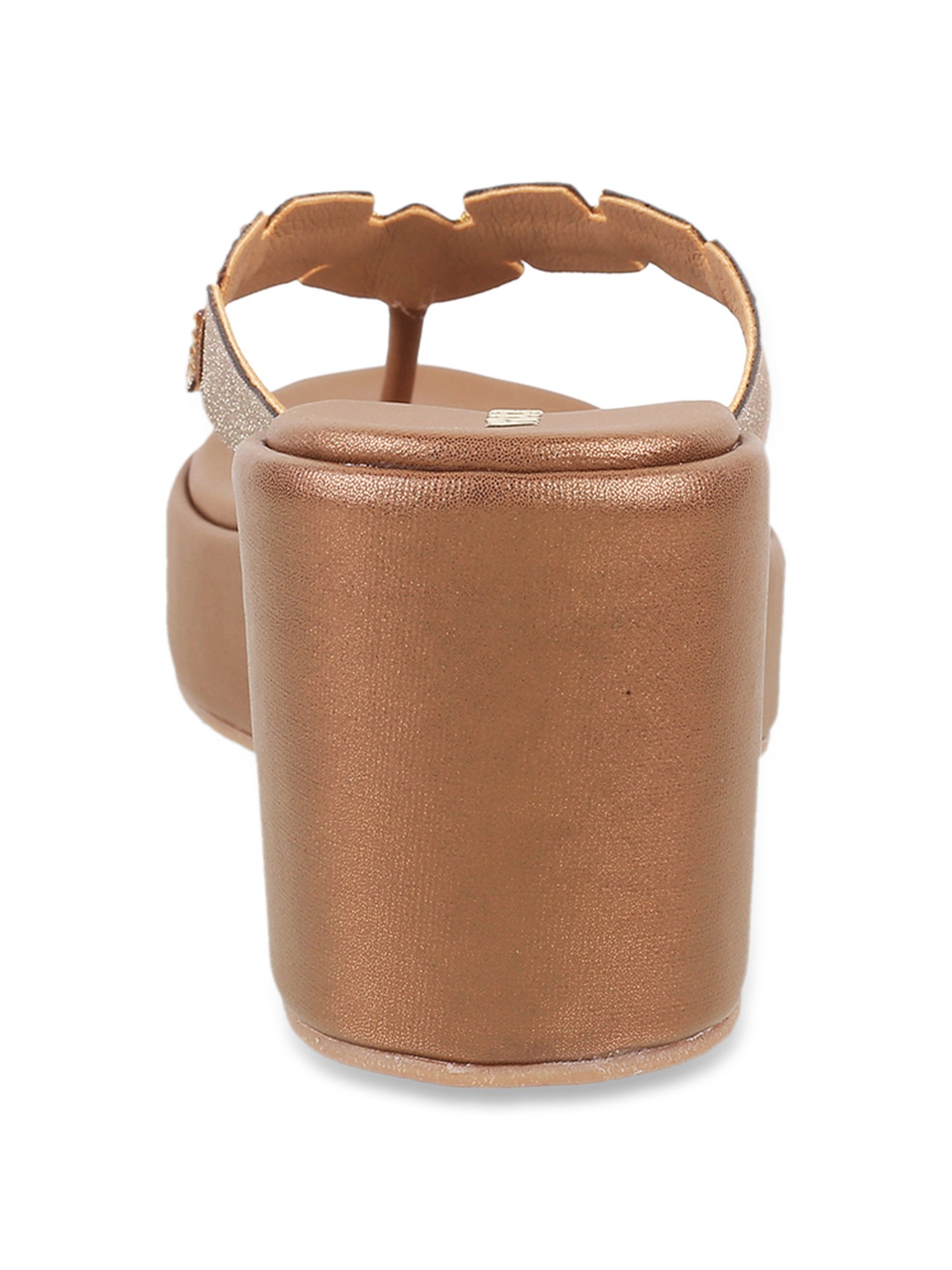 Mochi Women's Antic Gold Thong Sandals