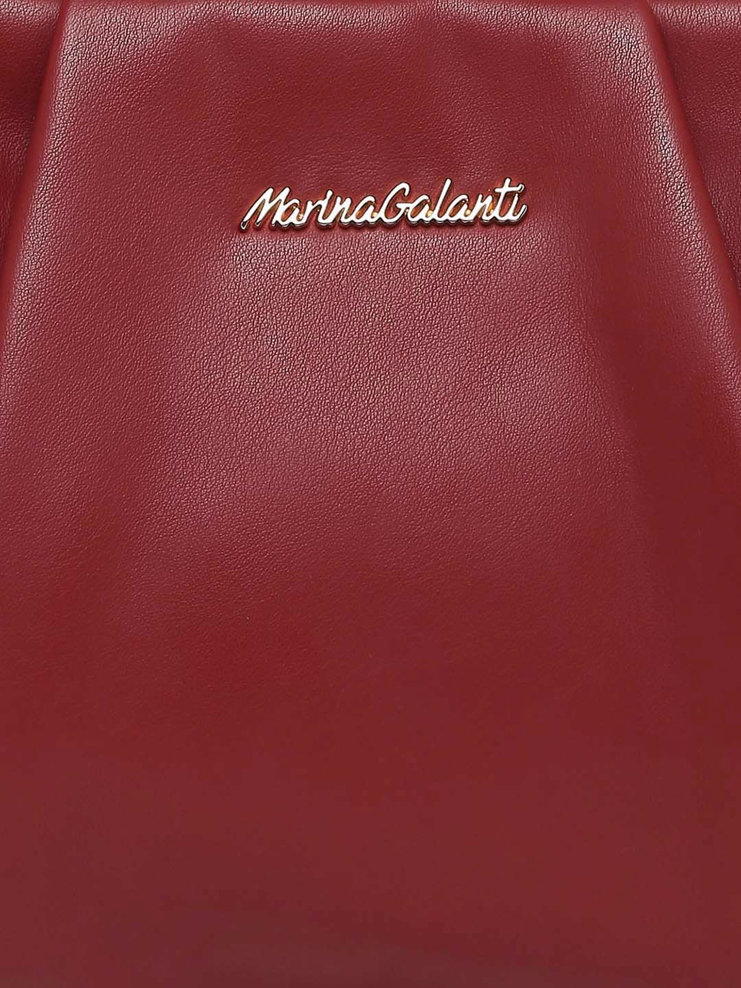 Marina Galanti Red Textured Medium Baguette Bag