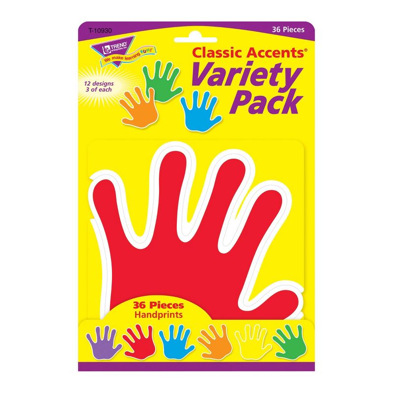 3pk Handprints Classic Accents Variety Pack - TREND