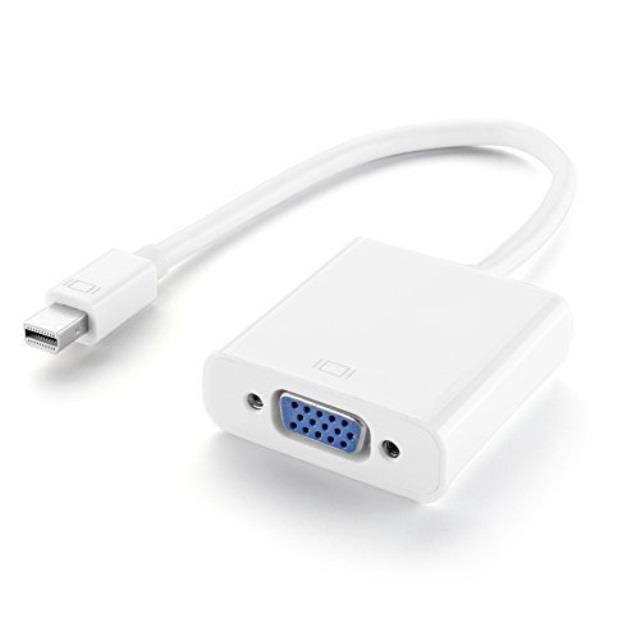 tnp products tnp mini displayport to vga adapter mini dp/mdp/thunderbolt port compatible video av hdtv male to female adaptor converter cord