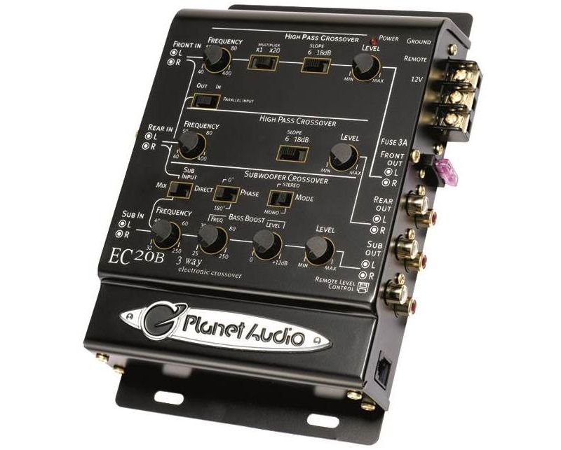 NEW PLANET AUDIO EC20B Car Audio 3-Way Electronic Crossover Stereo + Remote