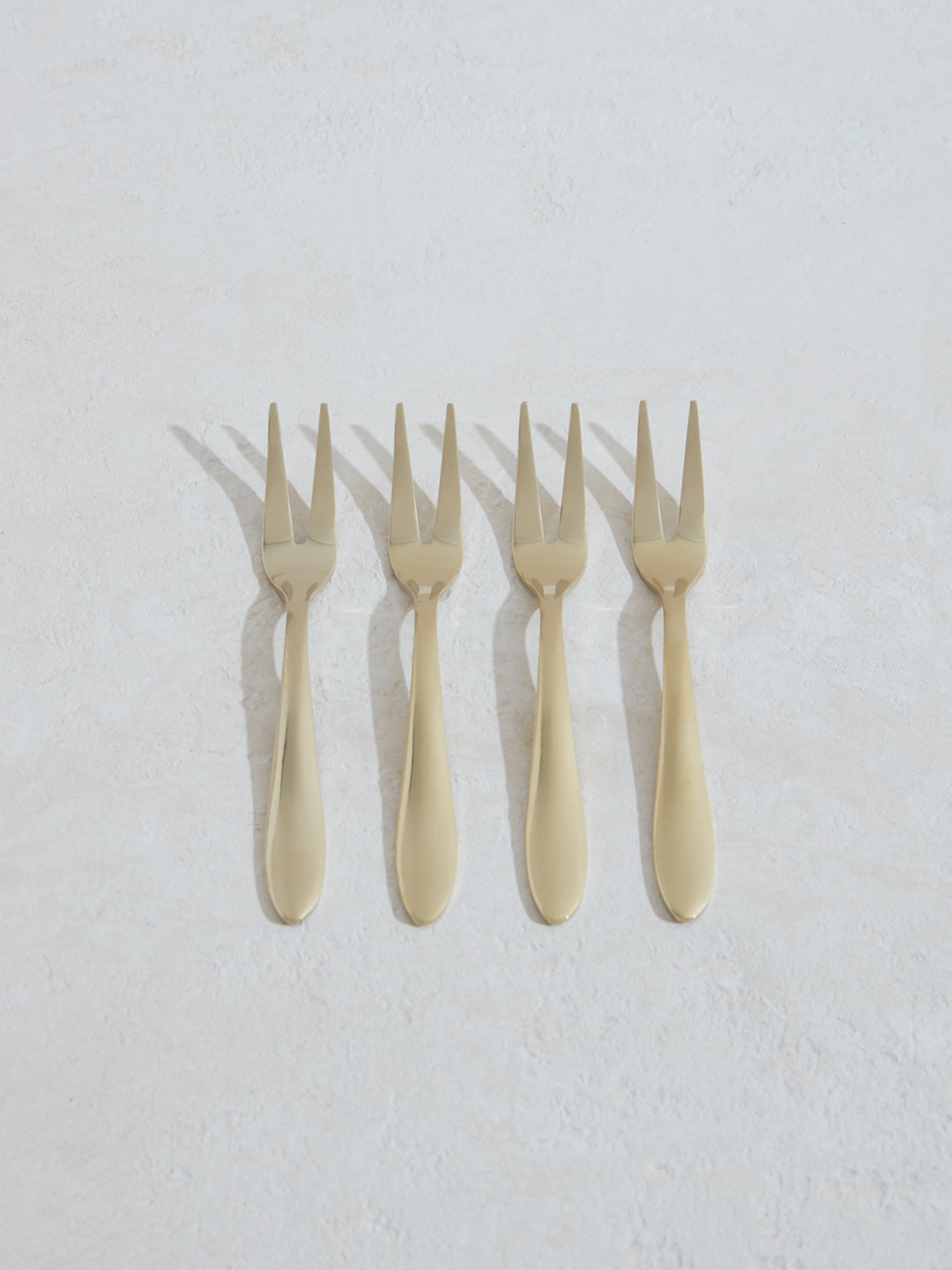 Westside Home Dull Gold Fruit Fork (Set of 4)