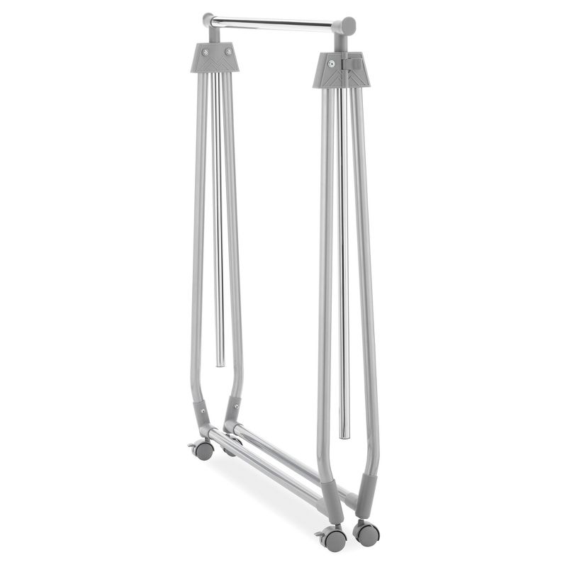 Whitmor Foldable Collapsible Garment Rack Silver Metal