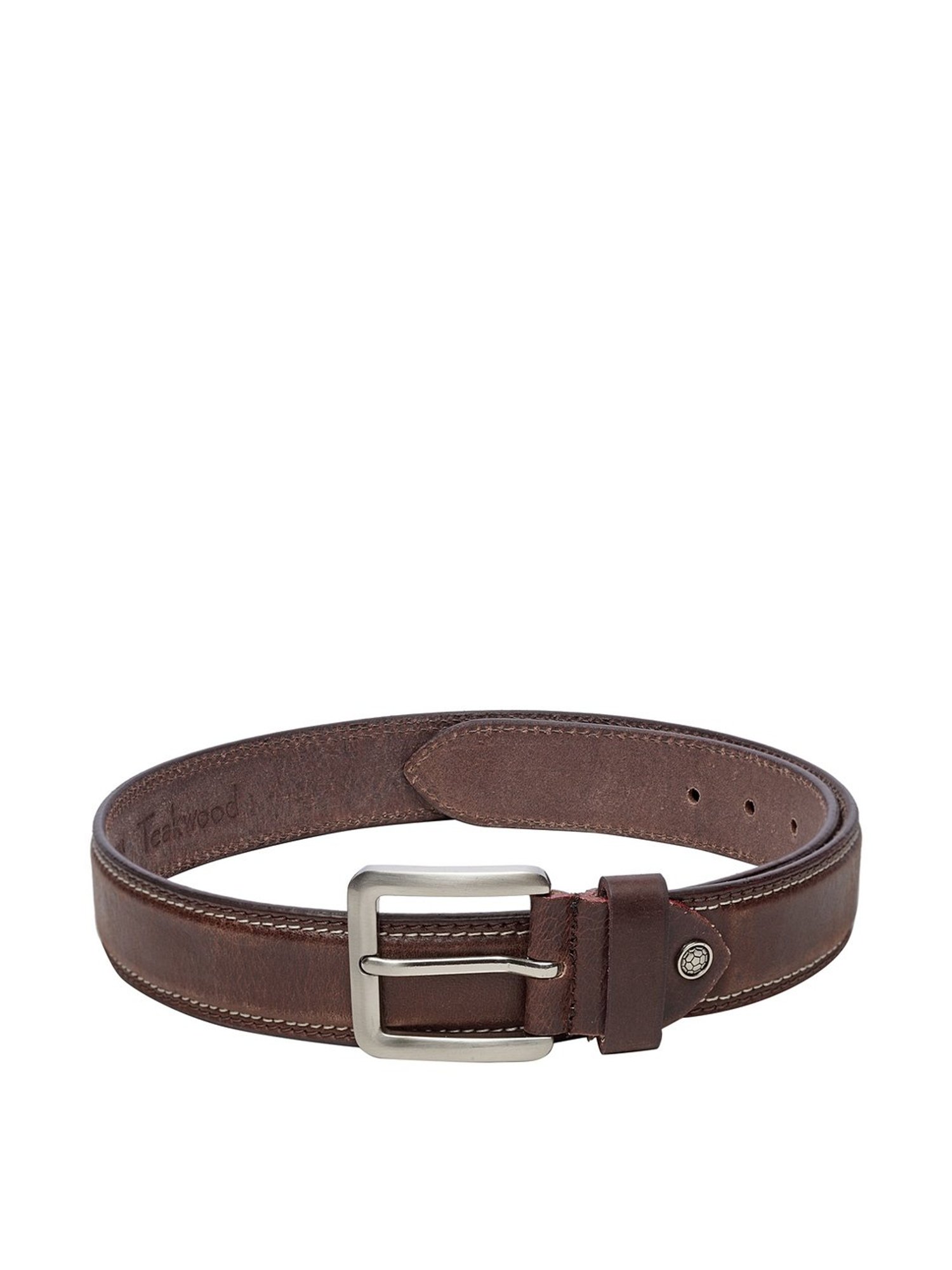 Fossil Griffin Brown Leather Casual Belt For Men