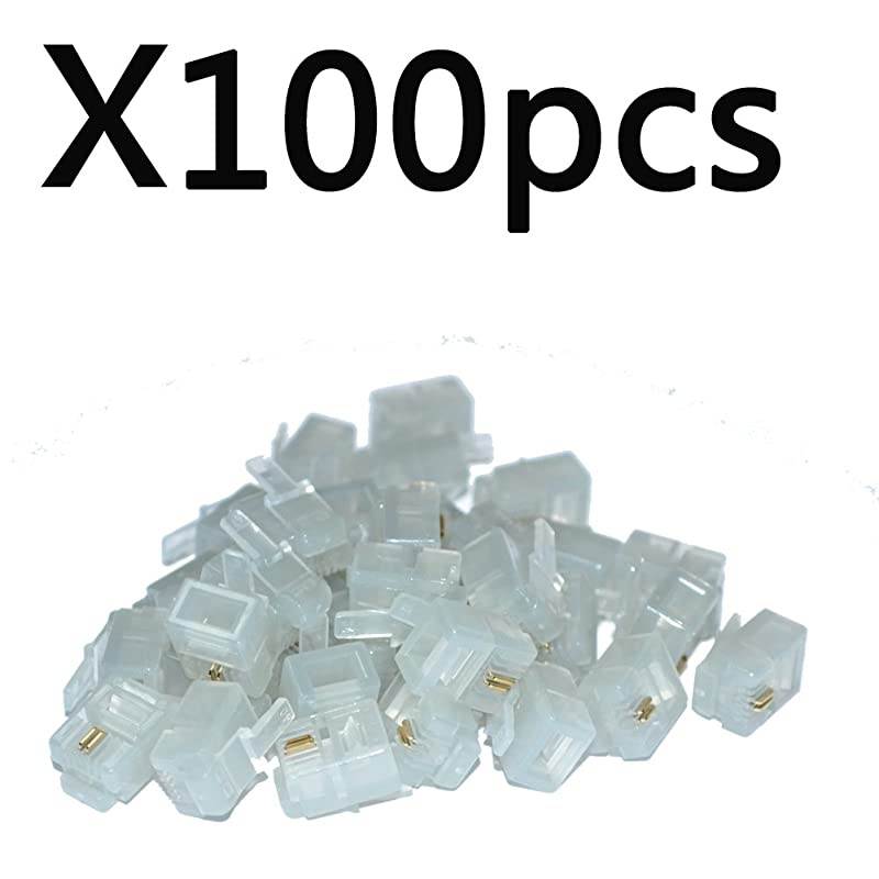 100PACK Telephone Plug 6P2C RJ11 Modular Plug 62 Telephone Cord Connector