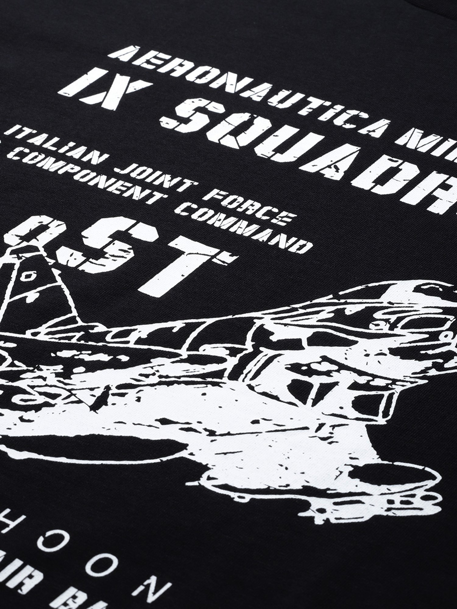 Burnt Umber Black Regular Fit Graphic Print Crew T-Shirt