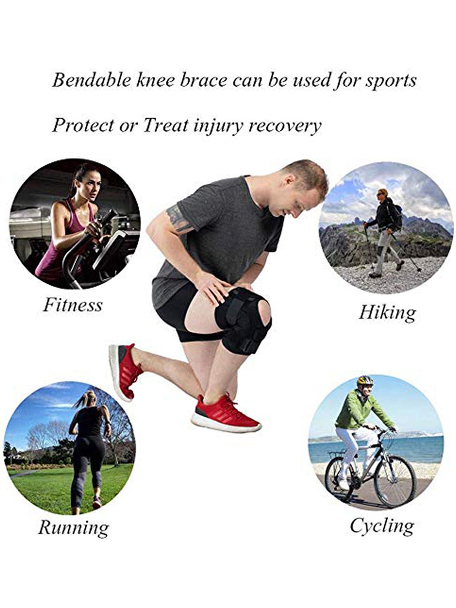 B Fit Hinged Knee Brace (Black)