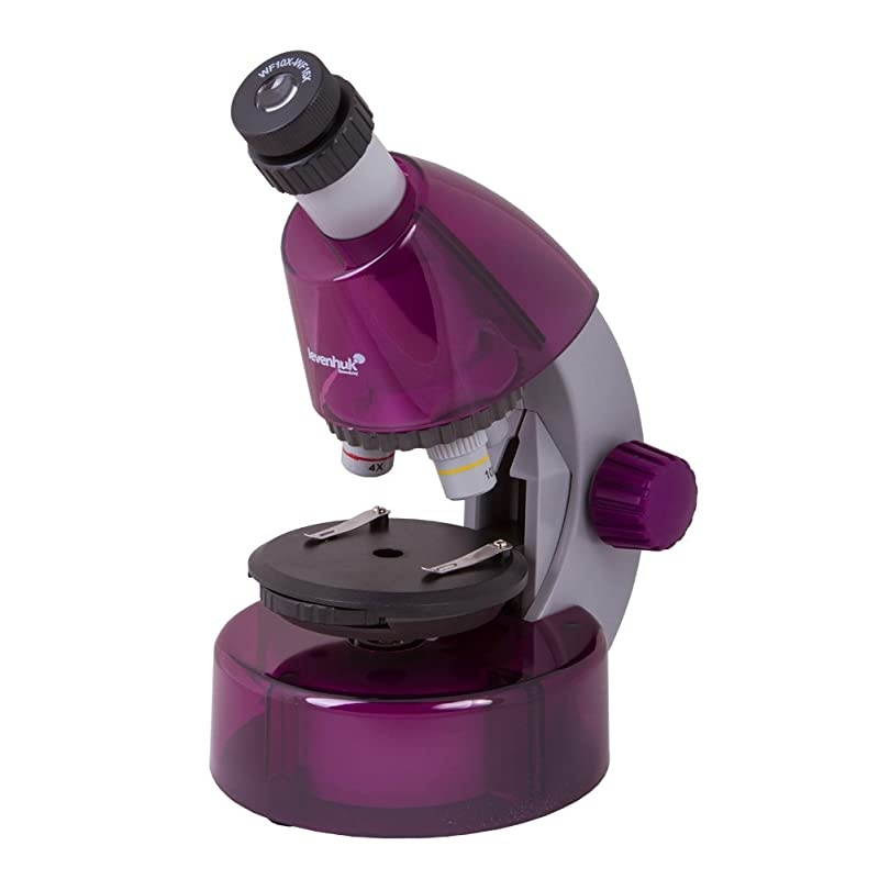 LabZZ M101 Amethyst Microscope for Kids with Experiment Kit Choose Your Favorite Color