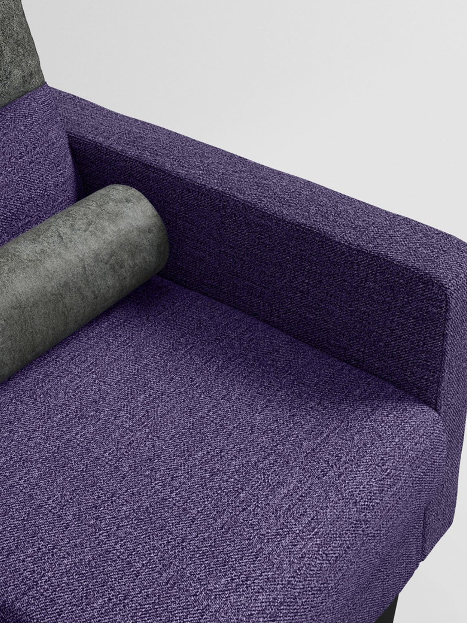 Godrej Interio Highrolla Purple Pinewood 2 Seater Sofa