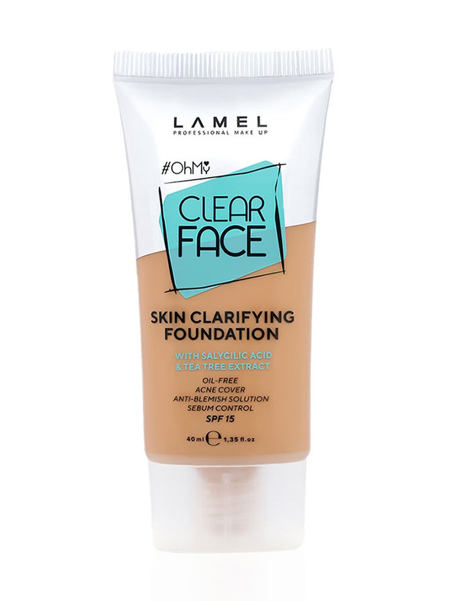 Lamel Oh my Clear Face Foundation SPF 15 406 Sand - 40 ml