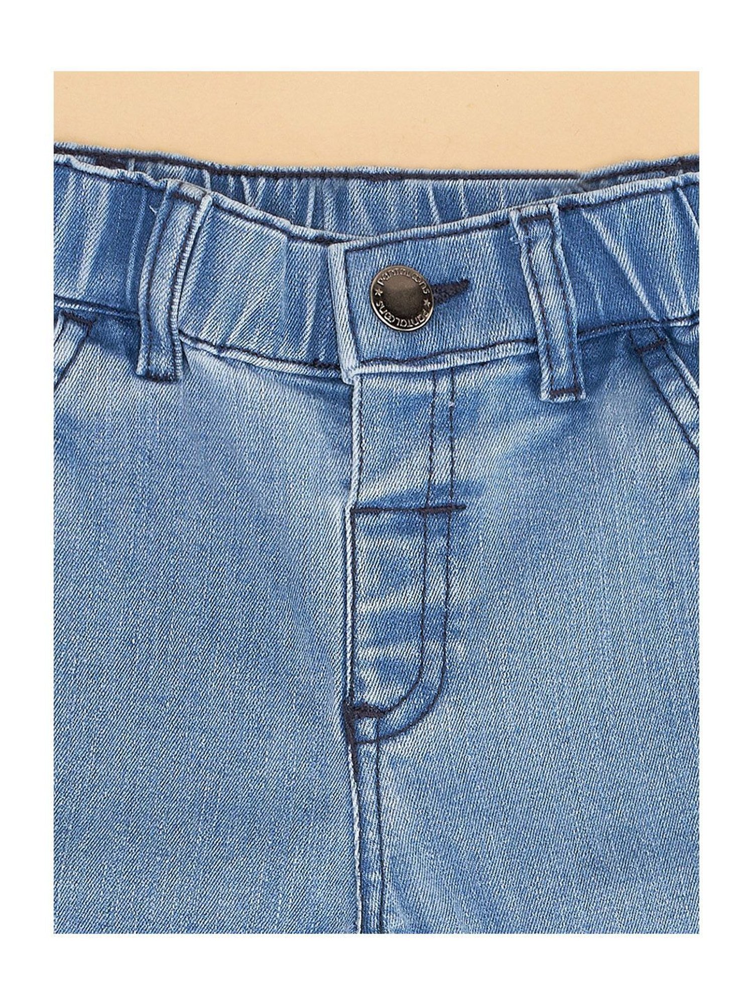 Pantaloons Baby Blue Solid Jeans