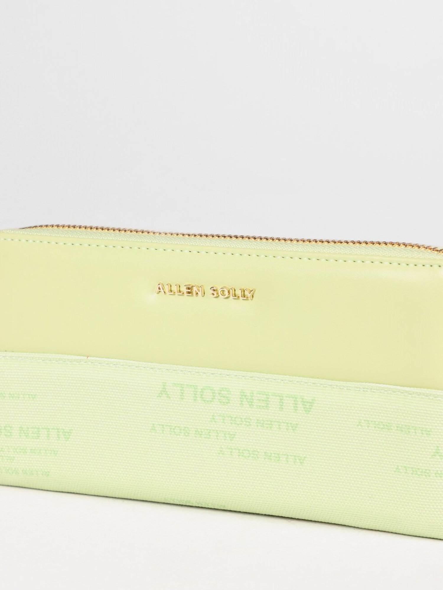 Allen Solly Green Printed Zip Around Wallet for women