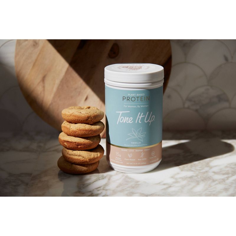 Tone It Up Plant-Based Protein Powder - Vanilla - 14.32oz