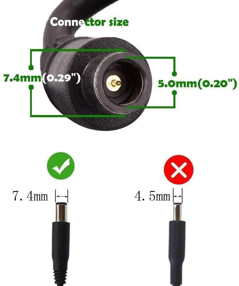 New 65W AC Charger for Dell Latitude E5440 E5470 7480 E6540 E7440 E7450 E7250 E6440 E6430 7490 7290 LA65NM130 HA65NM130 HK65NM130 06TM1C Adapter Laptop Power Supply Cable