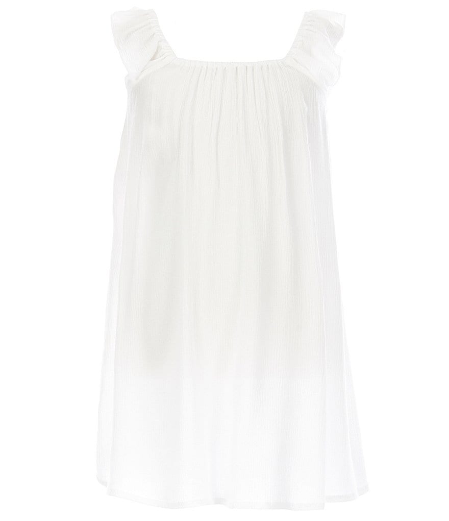 GB GB Girls Little Girls 2T-6X Flutter-Sleeve Swimsuit Coverup