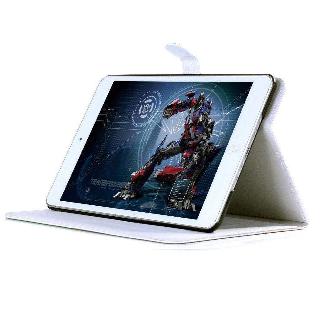 iPad 2017/2018 iPad 9.7 inch Case, Unique Close-up Horse's Face Pattern Leather Flip Stand Case Cover Apple iPad 9.7-inch