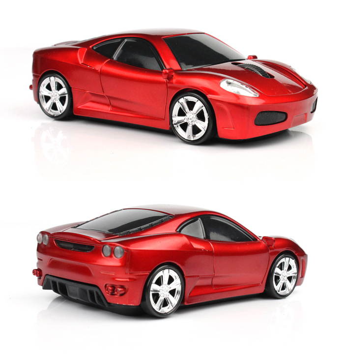 2015 2.4GHz Wireless 3D 1600DPI Ferrari Car Shape Optical Usb Cordless Gaming Mouse