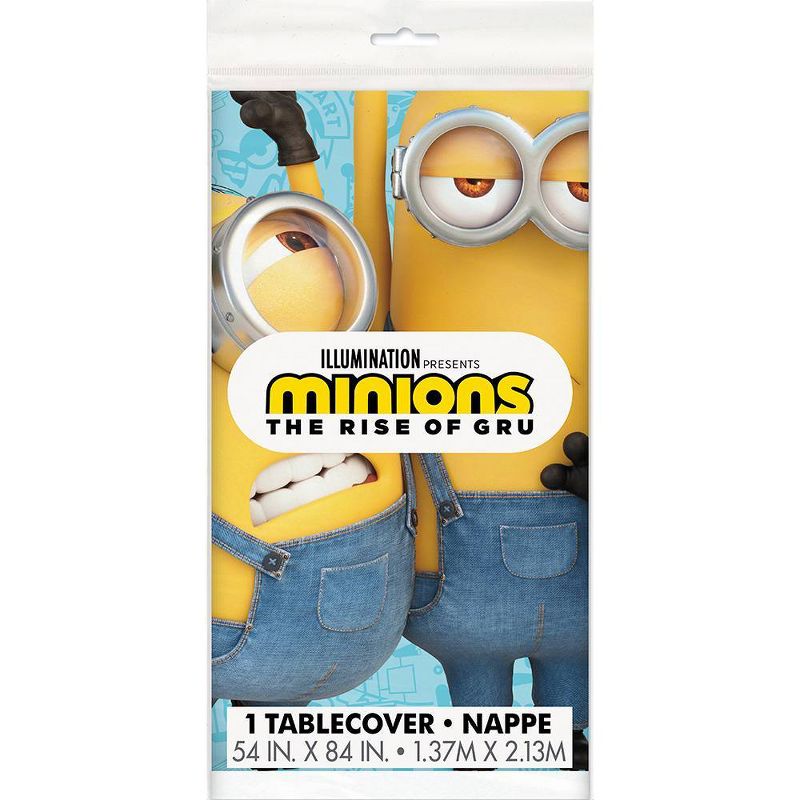 Minions 2 84"x54" Reusable Table Cover Turquoise