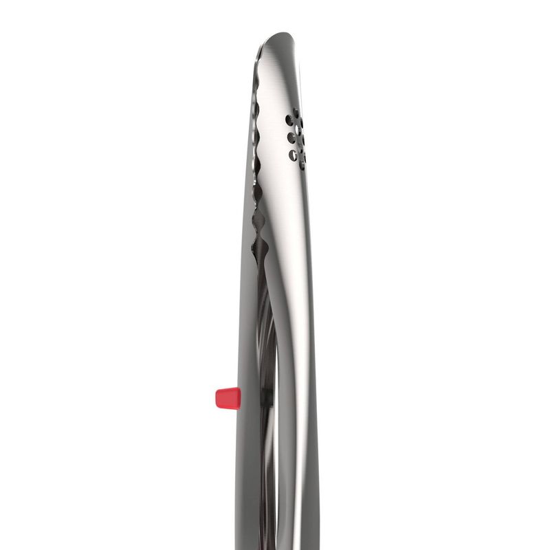 Tovolo 9" Stainless Steel Tongs Candy Apple Red