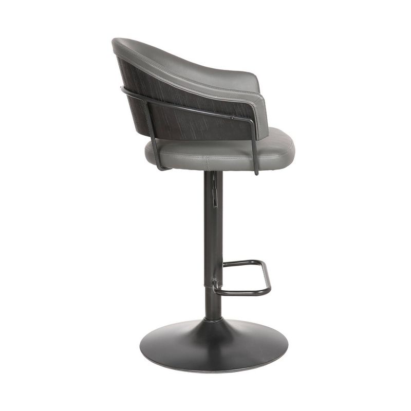Brody Adjustable Swivel Barstool Gray - Armen Living