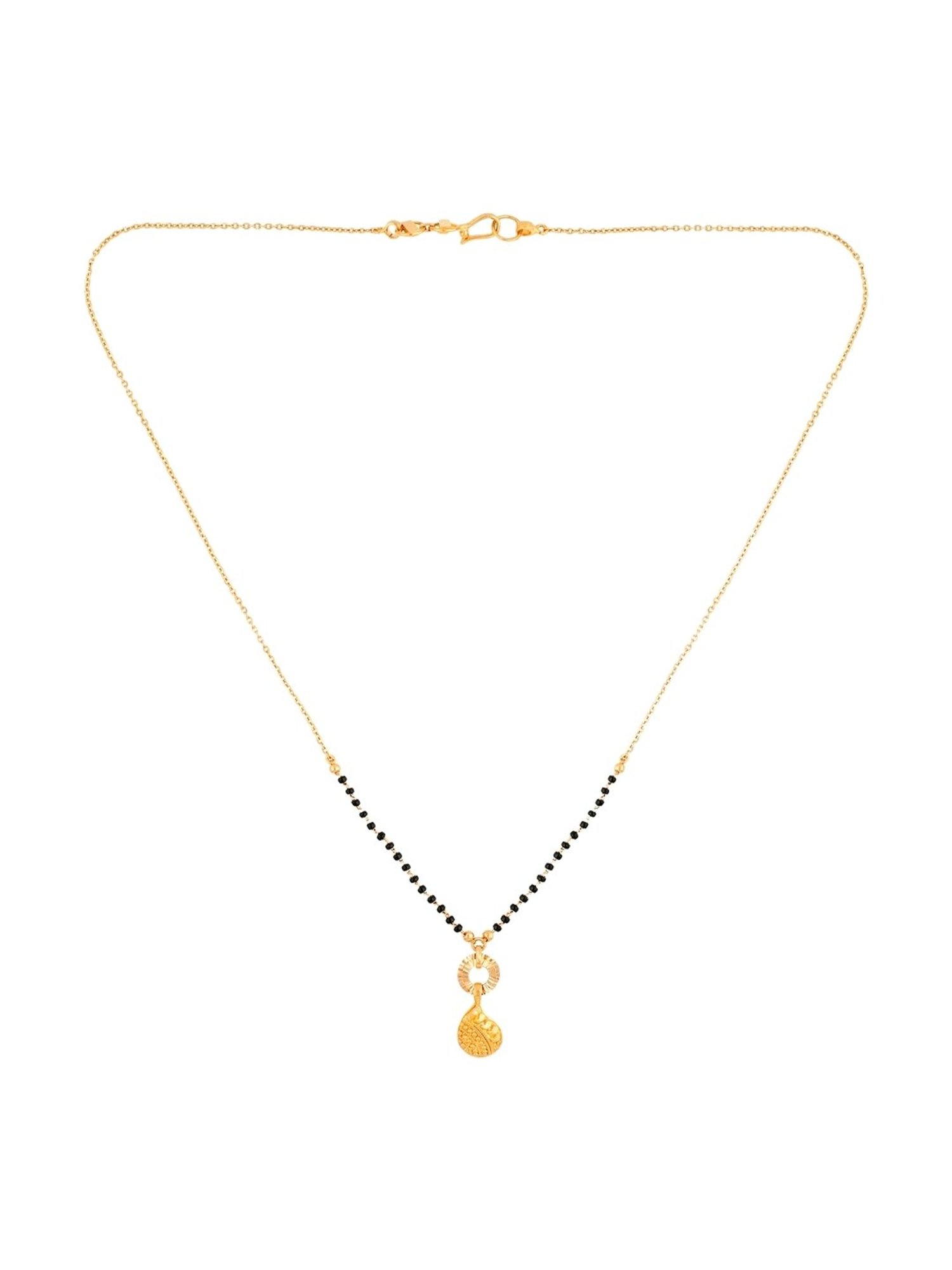 P.N.Gadgil Jewellers Gold Three Layered Orb Mangalsutra For Women
