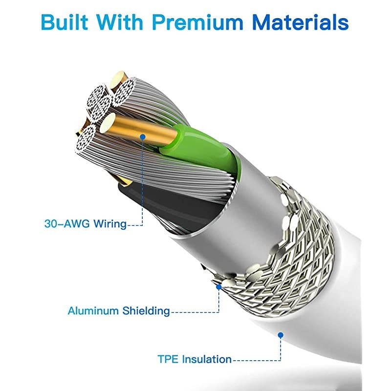 Cable MFi Certified iPhone Charger Cable 3Pack 3FT 6FT 9FT to USB Cable Compatible with iPhone 11 Pro Max Xs XR X 8 Plus 7Plus 6 Plus SE iPad iPod and More White