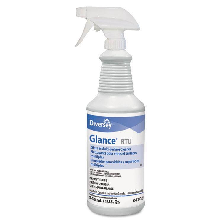 Diversey Glance Glass & Multi-Surface Cleaner, Original, 32oz Spray Bottle