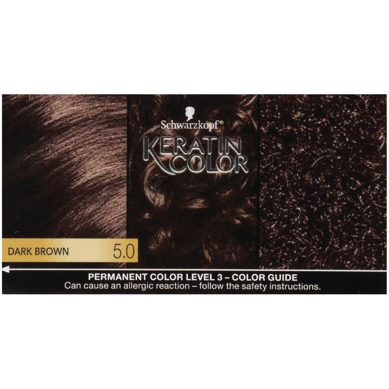 Schwarzkopf Keratin Color Dark Brown Permanent Hair Color - 6.2oz