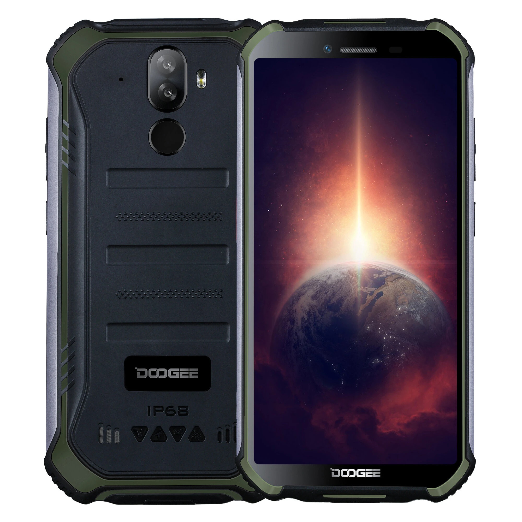 DOOGEE S40 Pro Global Version 5.45 inch IP68/IP69K Waterproof NFC Android 10.0 4650mAh 13MP Dual Rear Camera 4GB 64GB Helio A25 4G Smartphone