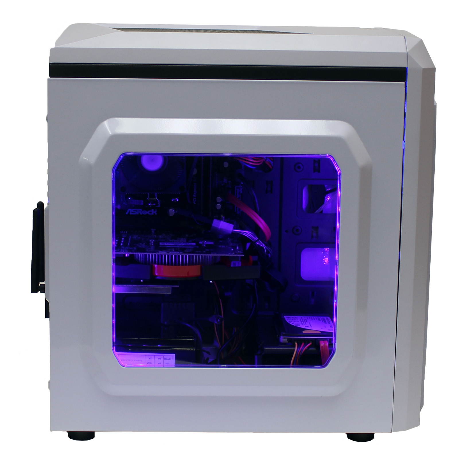 Custom RGB DIY Intel Gaming PC i7-3770 Quad Core 3.4Ghz 16GB Crucial Ballistix DDR3 RAM 500GB SSD 2TB HD GeForce GTX 1060 3GB HDMI WiFi LG DVDRW Windows 10 Pro