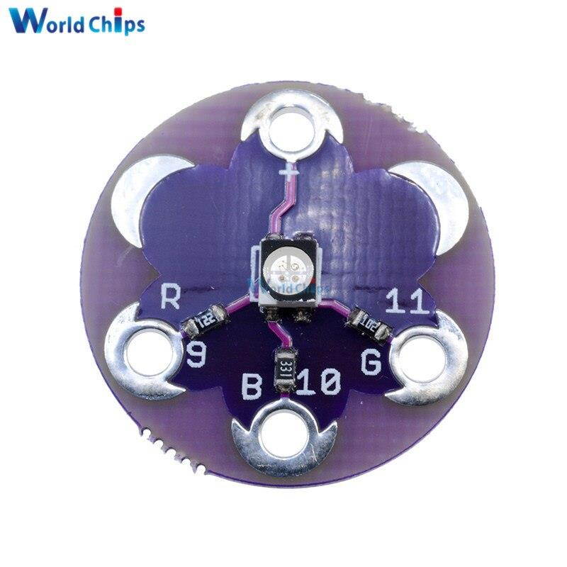 5Pcs For Arduino LilyPad Tri-Color LED RGB Module For LilyPad LED Module Tri-color Module Diy Kit