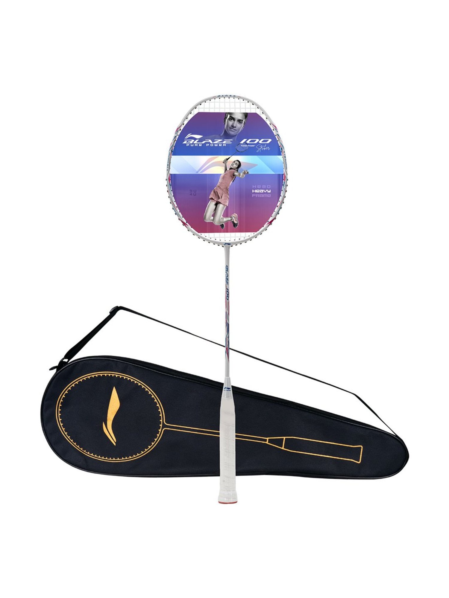 Li-Ning Blaze 100 Badminton Racket (White) Size - Medium