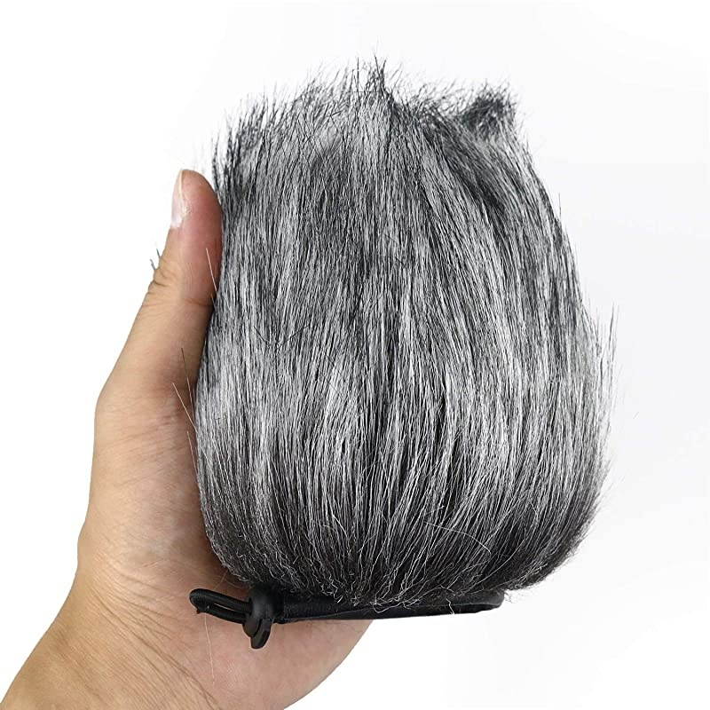 AT2020 Pop Filter Windscreen Furry WindscreenFur Foam Wind Cover for Audio Technica Microphone AT2020+ AT2035 AT4040 by