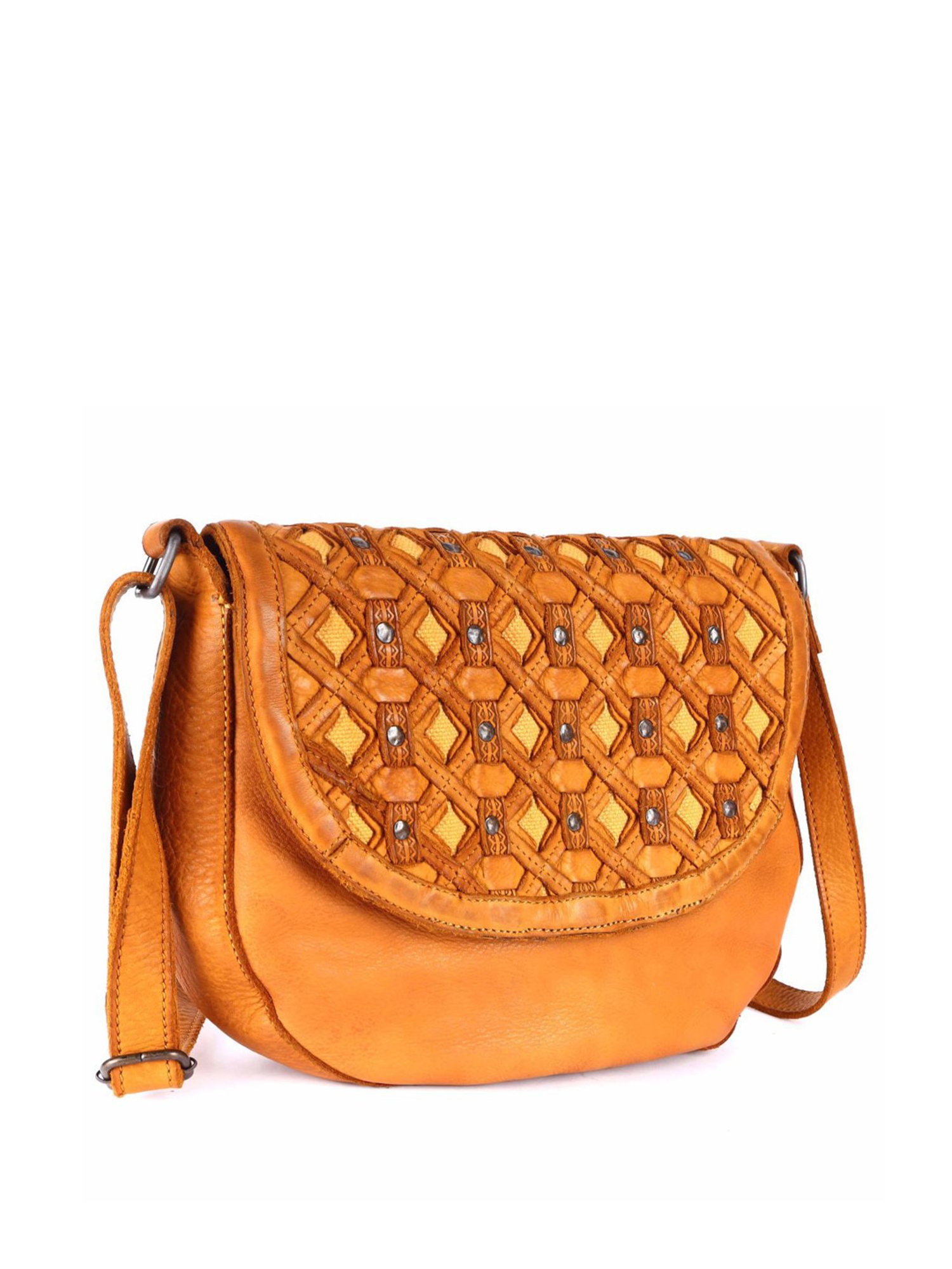 PERQUISITE STEPHANIE Brown Solid Small Sling Handbag