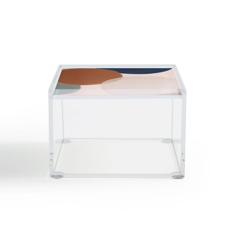 Olivia & May Set of 3 Weave Baskets with Wooden Lids