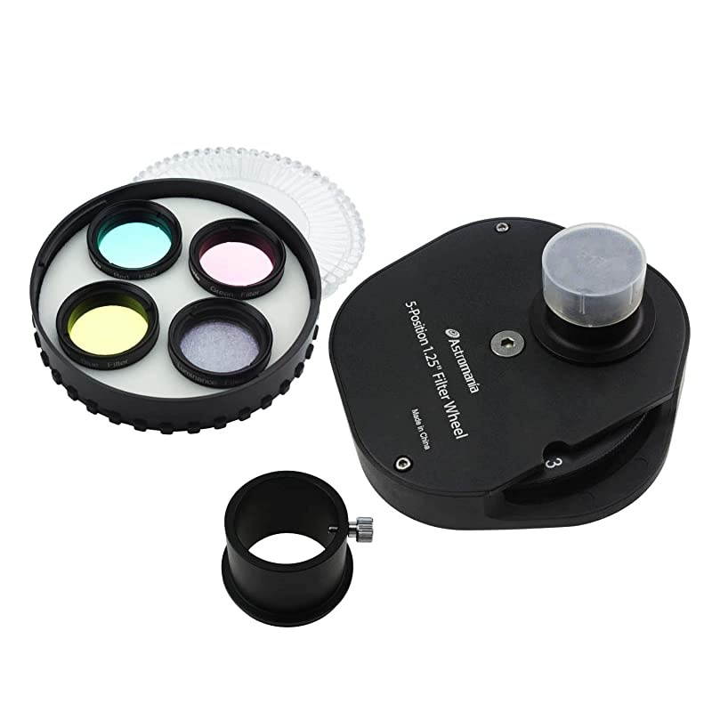 125quot Multiple 5Position Filter Wheel for Telescope with LRGB Filter Set