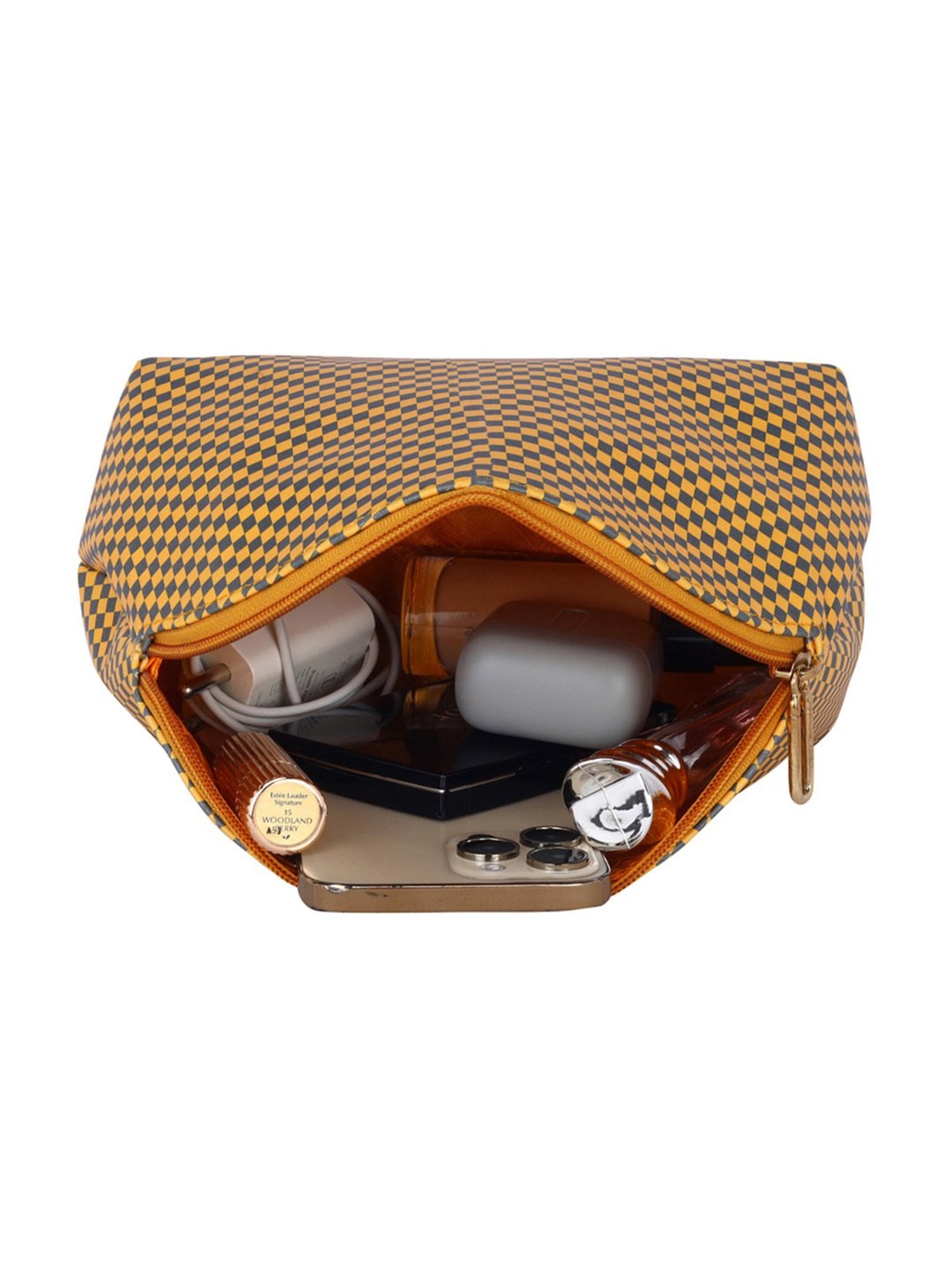 Eume Marigold Olive Leather Satchel Handbag