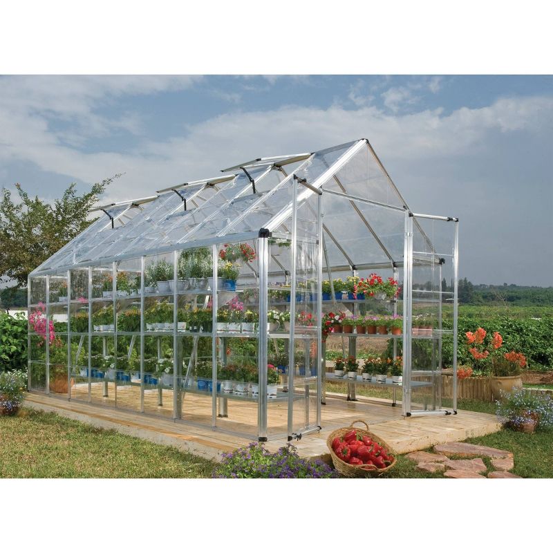 8' x 16' Snap And Grow Professional GreenHouse - Palram