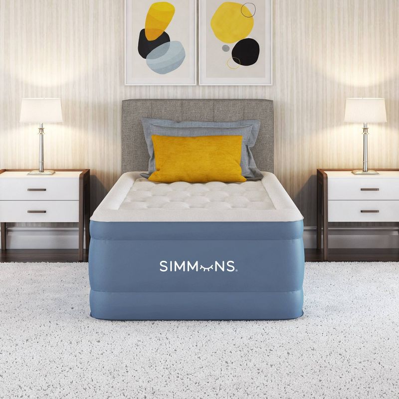 Simmons Rest Aire 17" Comfort Top Anti-Microbial Air Mattress with Built-in Pump - Twin