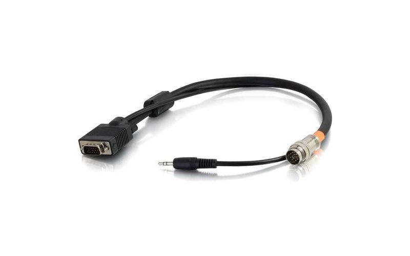 C2G 1.5ft RapidRun VGA (HD15) + 3.5mm Flying Lead